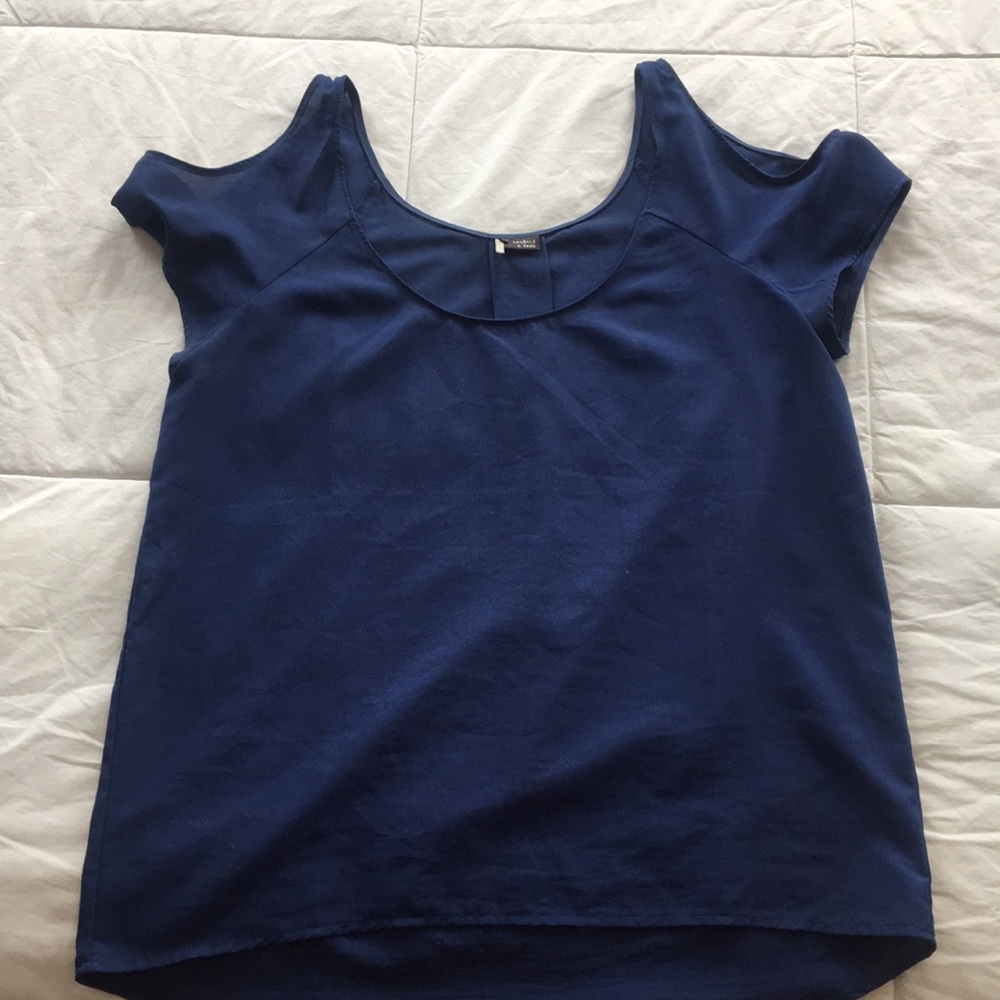UO Sparkle & Fade Cold Shoulder Blouse
